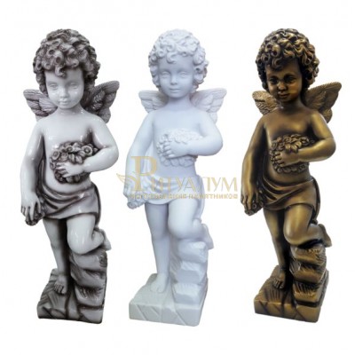 Скульптура Ангел с цветами 45см (№60) — ritualum.ru